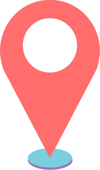 Map location pin graphic